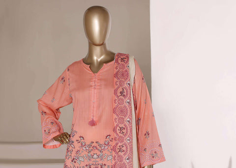 Sadabahar Vol-07 | Printed Lawn 3 Piece Stitched Suit D-1