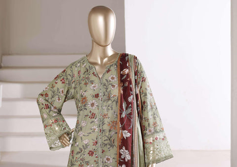 Sadabahar Festive Embroidered Lawn Stitched 3 Piece Suit D-1