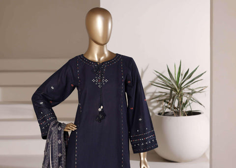 Eclair by Sadabahar | Embroidered Lawn 3 Piece Stitched Suit D-1