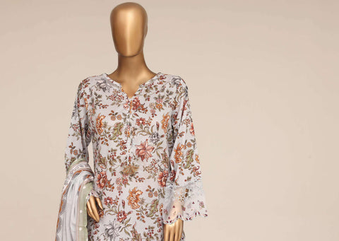 Malika by Sadabahar Vol-4 | Festive Embroidered Lawn 3 Piece Stitched Suit D-4