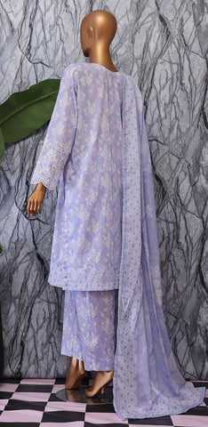 Elegant Embroidered Unstitched Collection Vol-02 By Hz D-02