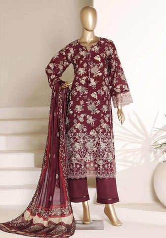 Amyrah by Sadabahar | Embroidered Lawn 3 Piece Stitched Suit D-1