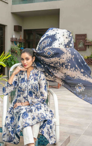 Zumra Lawn Slub Digital Print Vol-02 By Tawakkal D-05