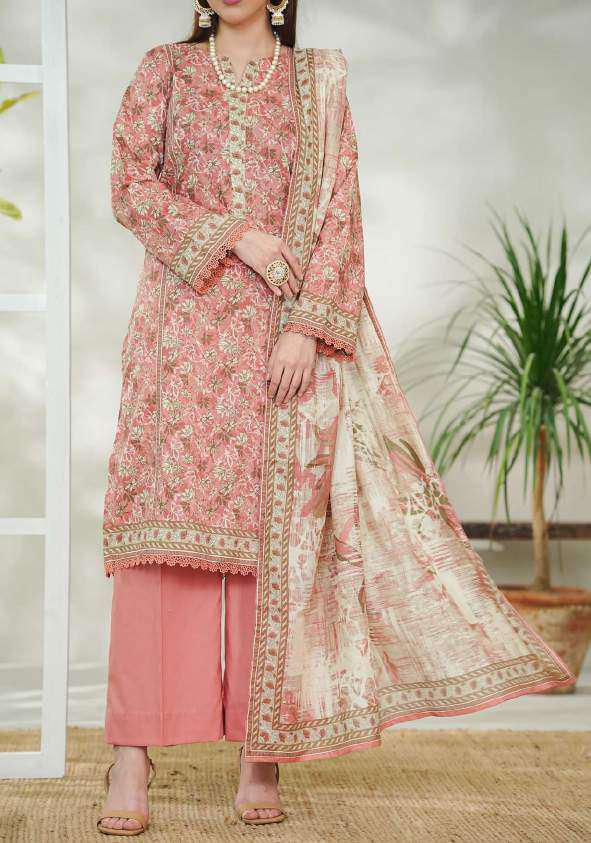 VS DAMAN Exclusive Printed Lawn Unstitched 3 Piece Suit D-24