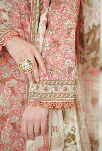 VS DAMAN Exclusive Printed Lawn Unstitched 3 Piece Suit D-24