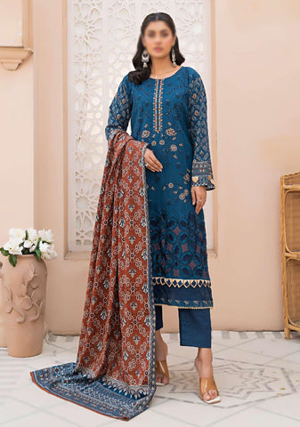 Aleeza Digital Fine Emb Khaddar Coll:24 By Sobia Waseem D-03