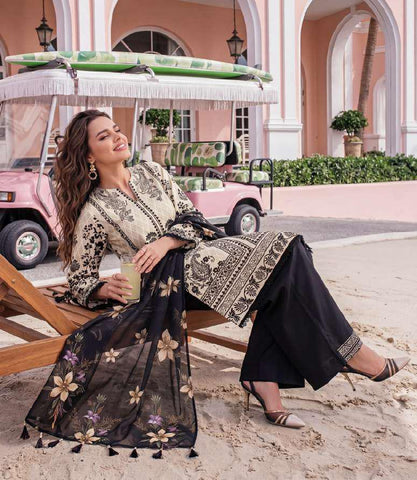Colors by AlZohaib vol-2 | Digital Printed Lawn 3 Piece Unstitched Suit D-7