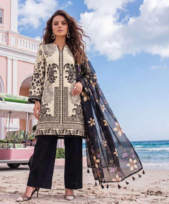 Colors by AlZohaib vol-2 | Digital Printed Lawn 3 Piece Unstitched Suit D-7