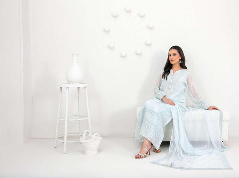 SATORI by Tawakkal Fabrics | Fancy Embroidered Chiffon 3 Piece Semi-Stitched Suit D-4