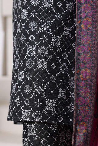 Printed Khaddar Vol-3 Stitched 3PC Collection By Sadabahar D-2