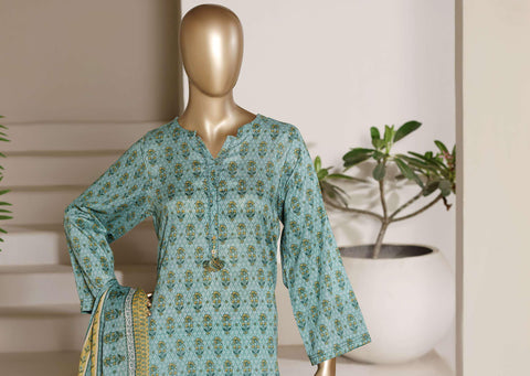 Sadabahar Vol-09 | Printed Lawn 3 Piece Stitched Suit D-1
