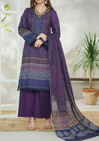 VS DAMAN Exclusive Printed Lawn Unstitched 3 Piece Suit D-25