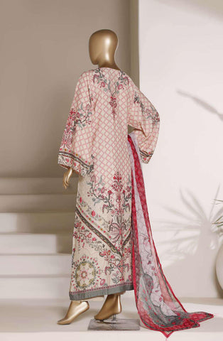 Sadabahar Kaftaan | Printed 3 Piece Stitched Viscose Suit D-1