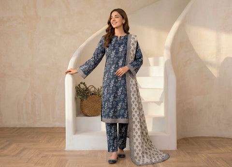 AREEMAN V2 by Shahid Tawakkal | Rotary Printed Lawn 3 Piece Stitched Suit D-4