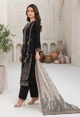 MAHNEER by Tawakkal Fabrics | Embroidered Lawn 3 Piece Unstitched Suit D-2