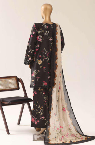 Malika by Sadabahar | Festive Embroidered Lawn 3 Piece Stitched Suit D-1