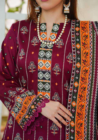 VS DAMAN Exclusive Printed Lawn Unstitched 3 Piece Suit D-26