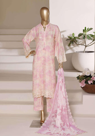 Sadabahar Regal Embroidered Lawn Stitched 3 Piece Suit D-1