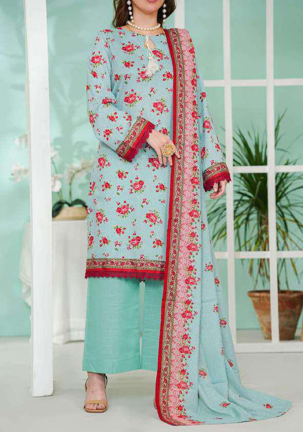 VS DAMAN Exclusive Printed Lawn Unstitched 3 Piece Suit D-3