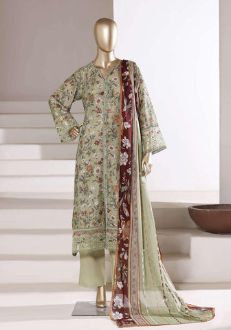 Sadabahar Festive Embroidered Lawn Stitched 3 Piece Suit D-1