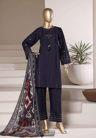 Eclair by Sadabahar | Embroidered Lawn 3 Piece Stitched Suit D-1