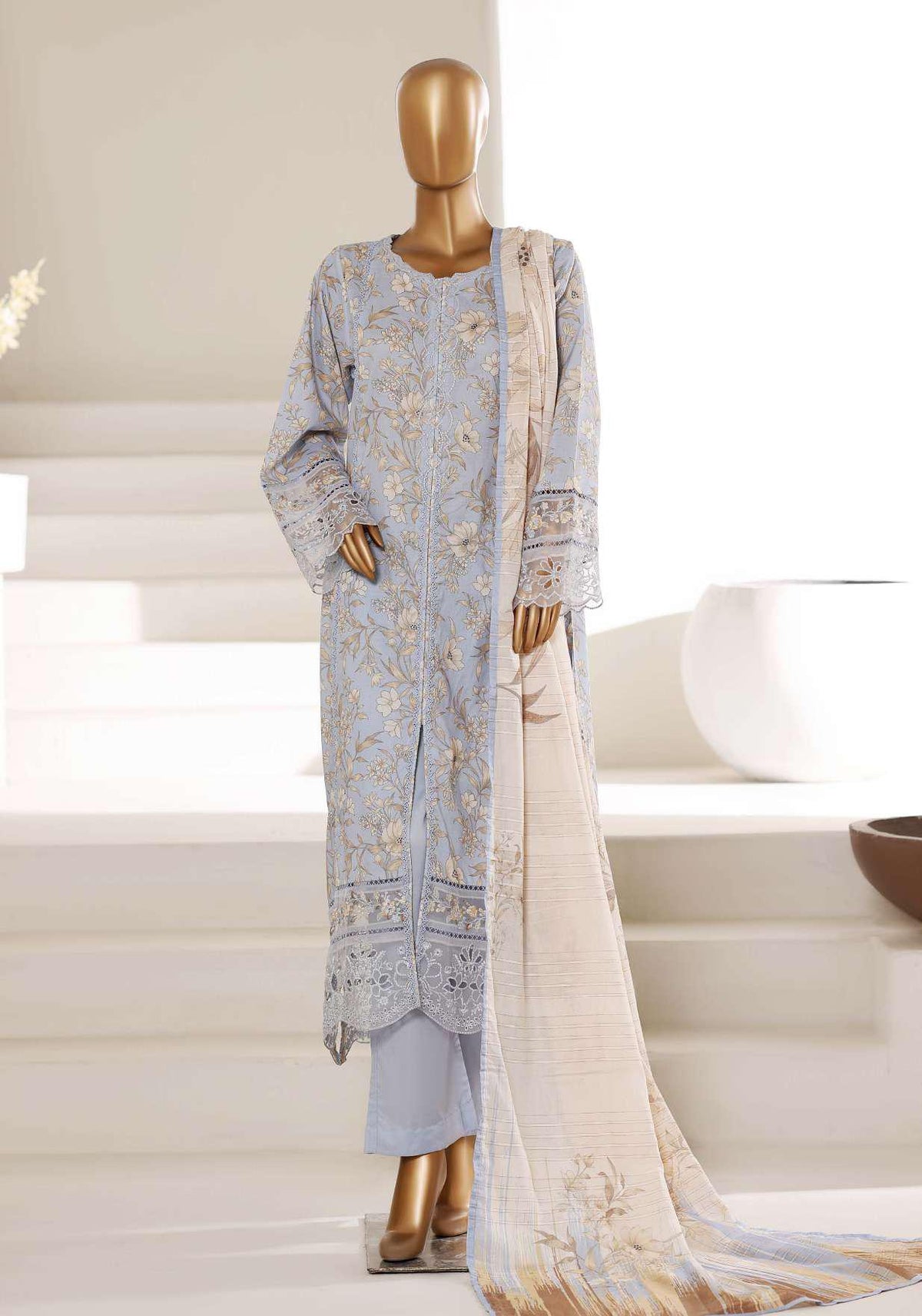 LUXURY EMBROIDERY LAWN FESTIVE COLLECTION 2026 BY SADABAHAR D-4