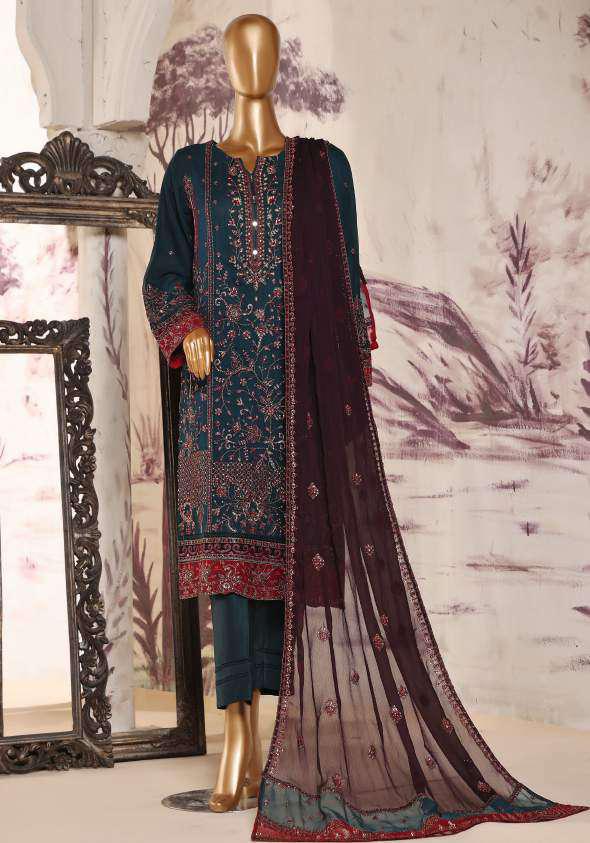 D-01  Afsanay Luxury  Fancy Enbroidered Pret Coll'24 Vol.3 By Sadabahar
