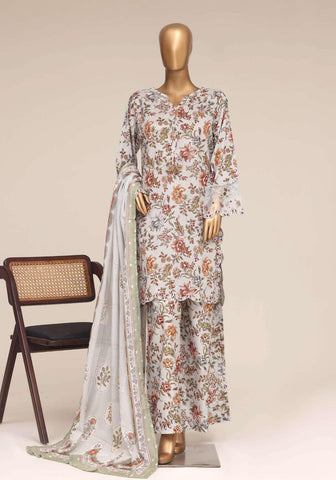 Malika by Sadabahar Vol-4 | Festive Embroidered Lawn 3 Piece Stitched Suit D-4