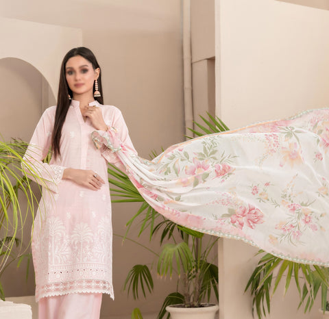 Farwa Embroidered Lawn By Tawakkal D-04
