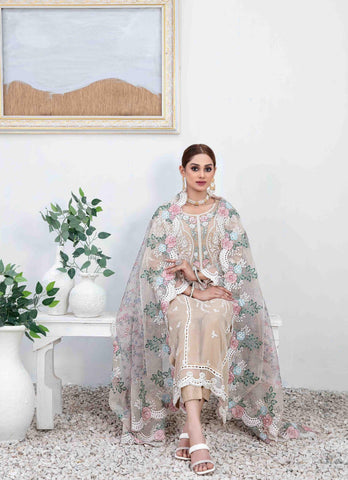 ALSaba Semi Stitched Fancy Chiffon Collection'24 D-1345