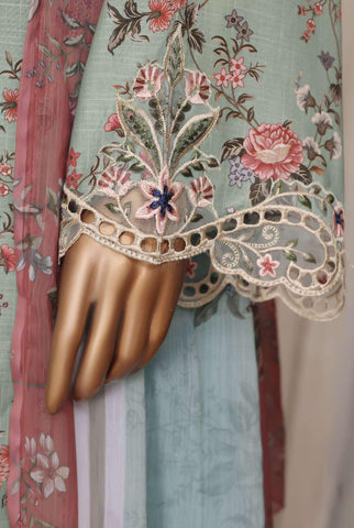 Raya by Sadabahar Collection-2 Embroidered Stitched 3 Piece Suit D-1