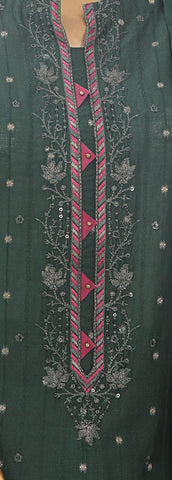 Turkish Jacquard Vol-1 Emb Un Stitched 3 Piece HZ-1