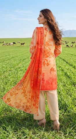 Colors by AlZohaib | Digital Printed 3 Piece Unstitched Lawn Suit D-10