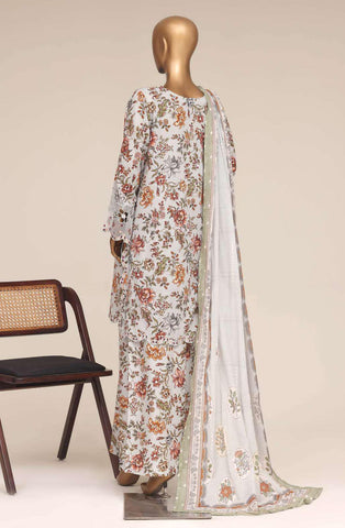Malika by Sadabahar Vol-4 | Festive Embroidered Lawn 3 Piece Stitched Suit D-4