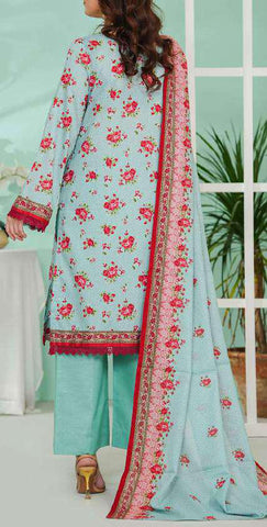 VS DAMAN Exclusive Printed Lawn Unstitched 3 Piece Suit D-3