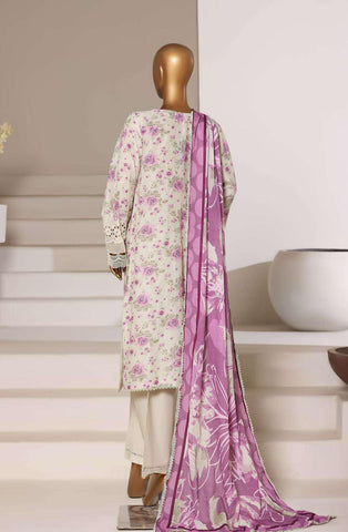 Luxury Lawn Chikankari Embroidered 3 Piece Stitched Collection By Sadabahar D-2