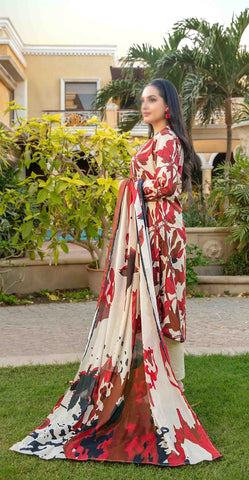 Naimal Lawn Slub Digital Print Vol-2 By Tawakkal D-06