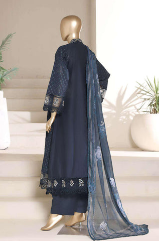 Multi Chickenkari by Sadabahar | Heavy Embroidered Lawn 3 Piece Stitched Suit D-1