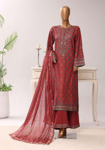 Regal by Sadabahar Vol-3 | Embroidered Lawn 3 Piece Stitched Suit D-1