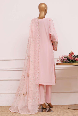 Bin Saeed Luxury | Embroidered Lawn with Chiffon Dupatta 3 Piece Suit D-6