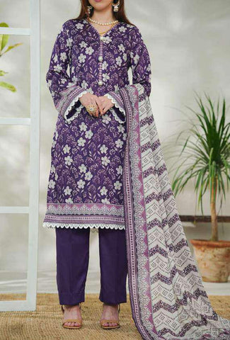 VS DAMAN Exclusive Printed Lawn Unstitched 3 Piece Suit D-28