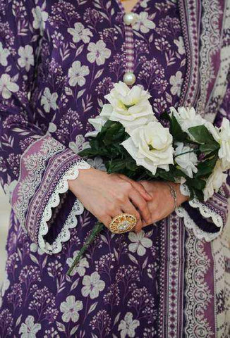 VS DAMAN Exclusive Printed Lawn Unstitched 3 Piece Suit D-28