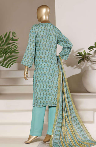 Sadabahar Vol-09 | Printed Lawn 3 Piece Stitched Suit D-1