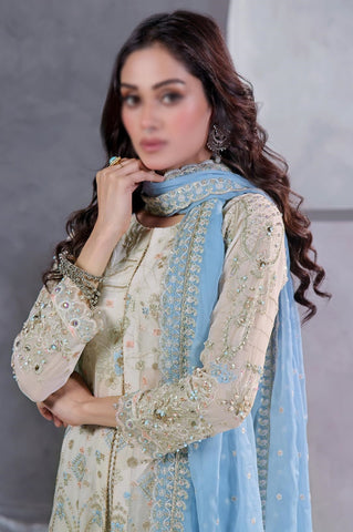 MANAAR LUXURY HANDWORK CHIFFON COLL BY SOGHAT D-01