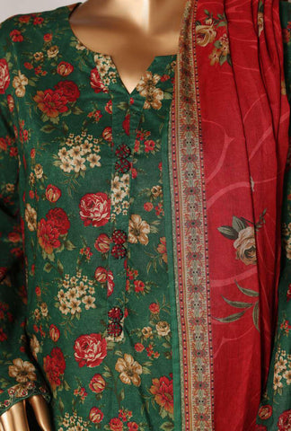 Bin Saeed Printed Stitch Lawn 2026 | 3 Piece Stitched Suit D-10