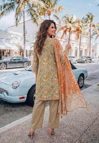 Colors by AlZohaib vol-2 | Digital Printed Lawn 3 Piece Unstitched Suit D-8