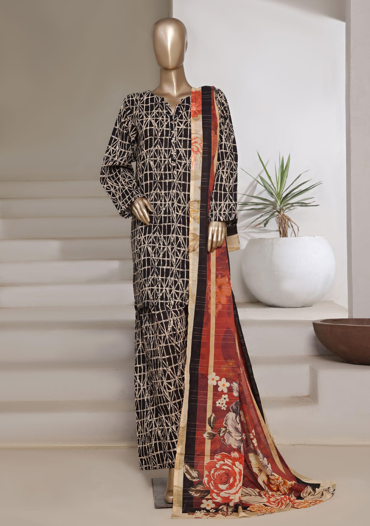 Printed Cotton With Farshi Shalwar Vol-02 By Sadabahar D-06