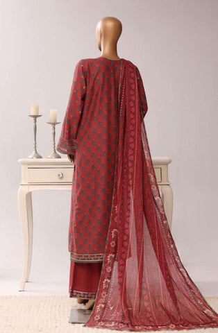 Regal by Sadabahar Vol-3 | Embroidered Lawn 3 Piece Stitched Suit D-1