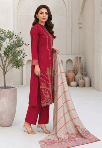 MAHNEER by Tawakkal Fabrics | Embroidered Lawn 3 Piece Unstitched Suit D-3