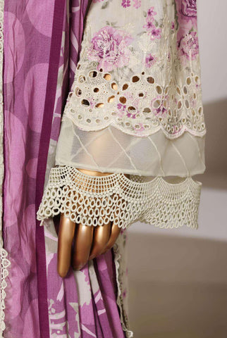 Luxury Lawn Chikankari Embroidered 3 Piece Stitched Collection By Sadabahar D-2